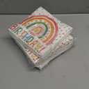 50 Pieces Boho Napkins Disposable Boho Party Napkins 13 x 13 Inches,Paper Cocktail Napkins Birthday Supplies Decorations for Baby Shower Birthday Party, Pack Of 4