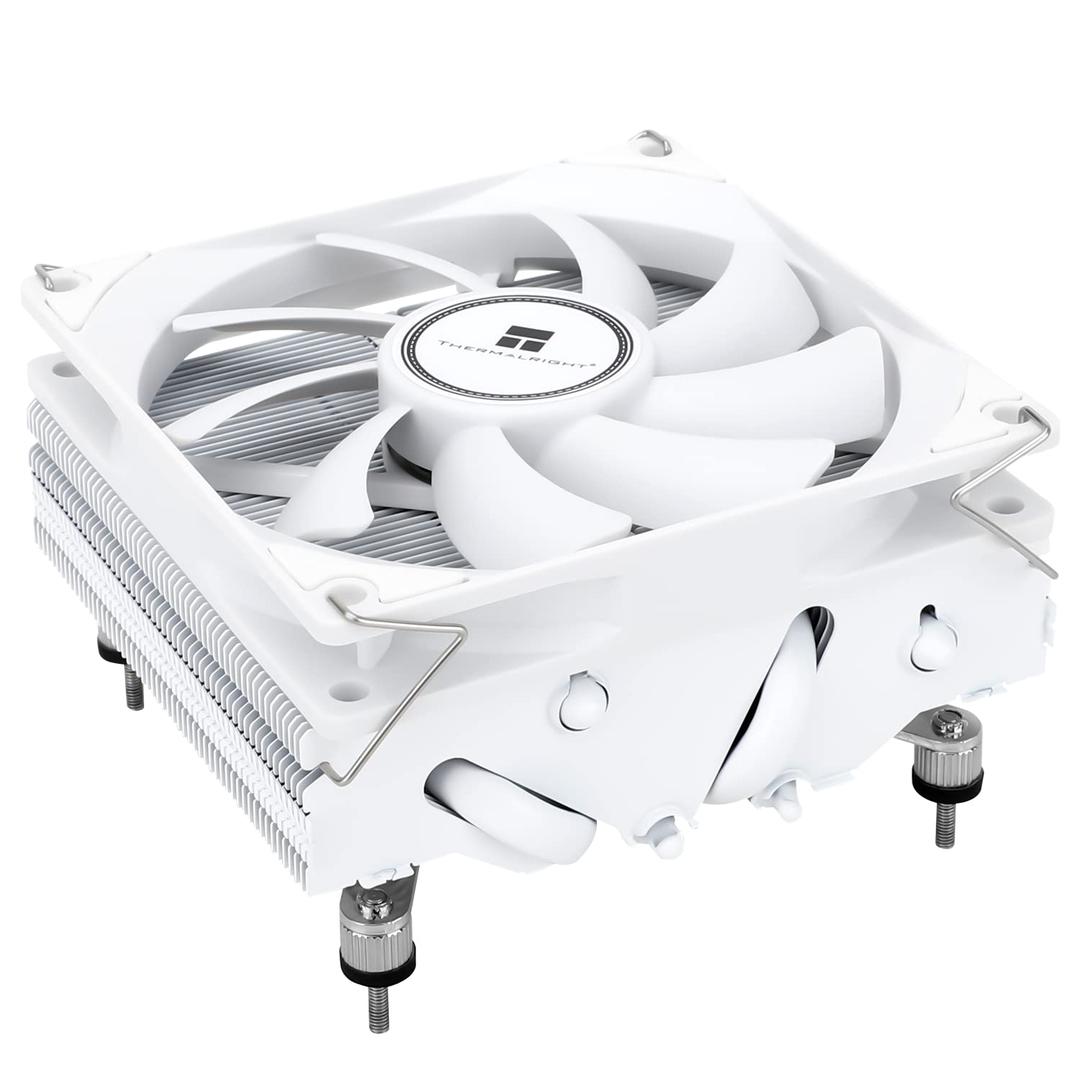 Thermalright AXP90-X47 White Low Profile CPU Cooler, with 92mm TL-9015W Slim PWM Fan, ITX CPU Cooler, AGHP Technology, 47mm Height,for AMD AM4 AM5/Intel 1150/1151/1155/1851/1200(AXP90 X47 White)