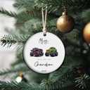 Grandson Christmas Ornament  Toy Car & Gamer Gift, Keepsake for Special Grandson, Car Lover or Video Game Fan Holiday Decor (C14)