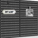 AKTOP Peg Board Wall Organizer 4-Pack  12"x12" Black Pegboard Panels for Walls, Plastic Desk Wall Mount Tool Organization for Home, Office, Garage Tool Storage & Craft Room
