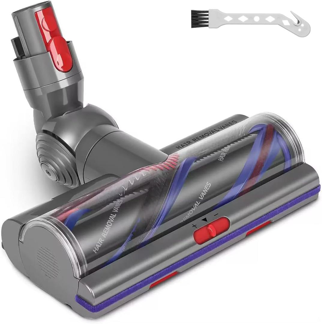 High Torque Drive Clean Head for Dyson V11 V15 V10 V8 V7 Vacuum Cleaners, Anti-Tangle Brush, Adjustable Suction, ABS Material, Ideal for Cleaning Carpets and Hard Floors