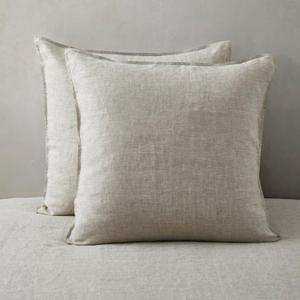 ATLINIA 100% Linen Pillowcases Set of 2, Euro Size 26" x 26" Pillow Case, Linen Pillow Sham