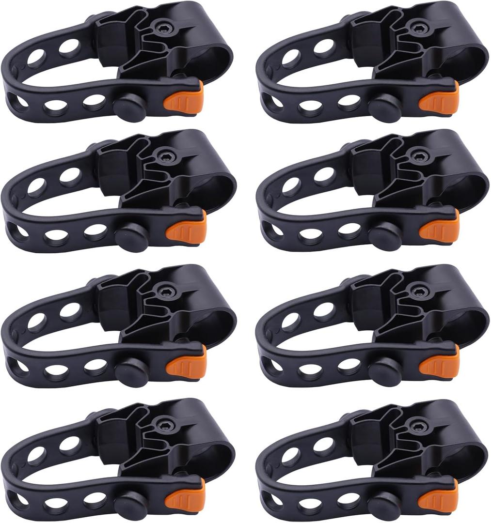 8Pcs Bike Rack Straps Replacement Parts Bicycle Hitch Strap Bike Rack Cradle Replacement Bike Tie Down Straps Replacement Rubber Straps Spare Hook fit 1 Inch Trailer Hitch