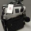 Award-Winning Large Diaper Bag with Changing Station  Eco-Friendly Evergreen Winner Large Diaper Bag Backpack w/ Heated Bottle Pockets, Premium All-in-One Backpack, Baby Essentials, Parents Gift (Black/Gray)