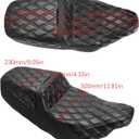 Two-Up Seat for Harley Touring 2023.5-2026 | Diamond,Black Line,for CVO Street Glide/CVO Road Glide(2023-2026),for Street Glide/Road Glide(2024-2026)