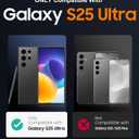 Temdan Magnetic for Samsung Galaxy S25 Ultra Case, [Innovate Stand][Military Grade Drop Protection][Non Slip][Translucent Matte] Shockproof Phone Case for Galaxy S25 Ultra 6.9" 2025 -Black