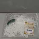 Sea Team Plastic Christmas Glitter Snowflake Ornaments Christmas Tree Decorations, 2, 3, 4 Inches, Set of 36, White (Multi-sized)