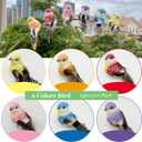 LWINGFLYER 12pcs Clip on Artificial Birds Small Feather Birds Ornament for Spring Tree Decoration Wreaths Crafts Floral Arrangements (Model - Y18)