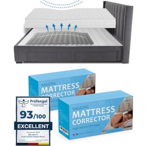 Premium Saggy Mattress Support (2X Large) Extra Firm Sagging Mattress Support Pad, Firming Pad to Fix Sagging and Sinking and Improve Firmness, Corrector Insert to Help with Back Pain by Meliusly (Large 2-Pack)