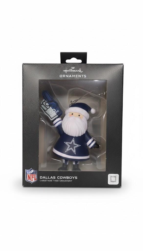 Hallmark Dallas Cowboys Santa Fan Christmas Ornament, Gifts for Sports Fans