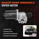 55077859AB Front Windshield Wiper Motor Compatible with 2007-2018 Jeep Wrangler JK 3.6L 3.8L 602-105AS 602105AS 55077859AD 55077859AC