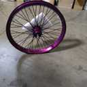 20 inch x 1.85" Heavy Duty Bike Rim Wheels Set, 12 Gauge 48 Spokes Wheelset, Double Wall Aluminum Alloy 20" Bicycle Rims Set (Front & Rear) (Purple) Disc Brake