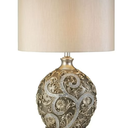 OK Lighting Silver Vine Table Lamp