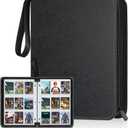 900 Pockets Card Binder, Trading Card 9 Pocket Durable Card Holder Album, Baseball Card Protectors for MTC,TCG, Game Cards, Sports Cards (Black)