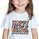 Boys Last Day of School Shirt for Kids Girls Toddler Tops Graphic Tee Short Sleeve 3-8T