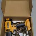 Cordless Heat Gun for DeWALT 20v Battery,Lithium Hot Air Gun, 5 Nozzle Attachments,2-Temp Setting Max 1022F(550C),Heat Gun for Shrink Wrapping, Tube Bending (Tool Only, NO Battery) (Ordinary)