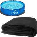 24-Foot Round Heavy-Duty Puncture Resistance Pool Liner Pad  Extra-Thick Ground Protector for Above Ground Swimming Pools