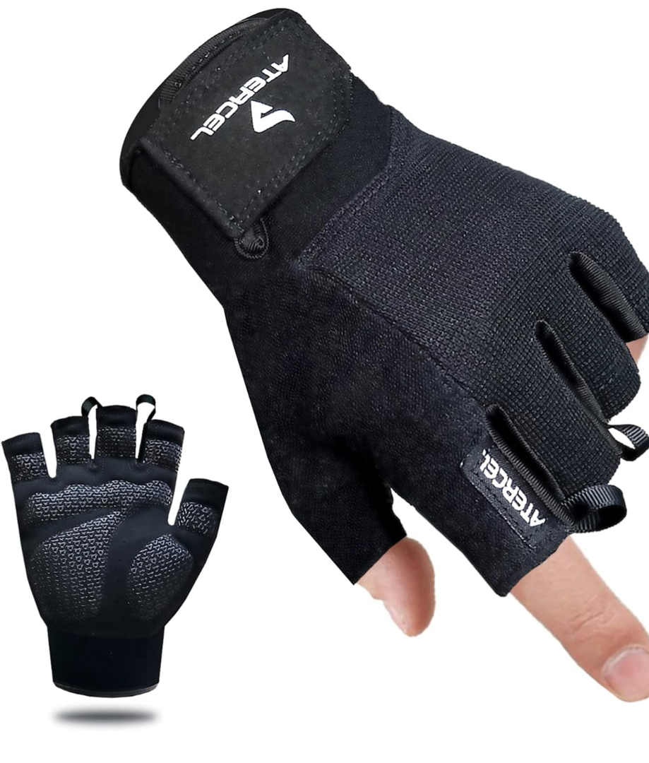 ATERCEL Workout Gloves for Men and Women, Exercise Gloves for Weight Lifting, Cycling, Gym, Training, Breathable and Snug fit