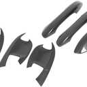 Yingchi Carbon Fiber Car 4 Door Handle Cover and Cup Bowl Combo Molding Cover Trim for Kia K5 2021-2022-2023-2024