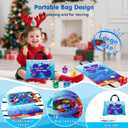 Montessori Toys for 1-2 Year Old - Cloth Ocean Fishing Game with Stacking Cups, Toddler Learning Toy for 12-18 Months, First Birthday Gifts for 1 Year Old Boy Girl, Learn Count and Sort Colors