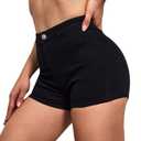 VIPONES Jeans Shorts Womens High Waisted Stretchy Hot Denim Shorts Sexy Butt-Lifting Black Summer Shorts for Women 2026(301, M)