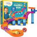 National Geographic Kids Junior Jumbo Marble Run 35-Piece Ball Drop Toy with Kid-Safe Balls, Buildable Marble Run Maze for Toddlers & Preschoolers Ages 2+, One Size