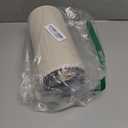 Brown Bedside Table Lamp for Bedroom - 3 Way Dimmable Touch Lamp USB C Charging Ports and AC Outlet, Small Lamp Round Flaxen Cream Fabric Shade for Living Room, Desk