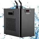 Poafamx 42gal Aquarium Chiller 1/10 HP Water Chiller Hydroponics Cooler 160L Fish Tank Cooling System with Quiet Compressor Refrigeration for Saltwater Freshwater Axolotl Coral Jellyfish