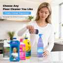 Upgraded Refillable Bottle for Swiffer Wet Jet Mop 1250ml /42.3 FL OZ, Leak-Proof HDPE Solution Refill Bottle with 8 Silicone Gaskets & 1 Funnel,Easy Install for Use with Any Cleaning Solution