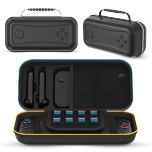 Nintendo Switch 2 carrying case, large-capacity hard shell travel bag,2025 Nintendo Switch second generation hard protective case,Large space to accommodate chargers game card and accessories