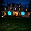 Hummingbird Solar Lights Outdoor Decorations, 2 Pack Metal Iron Solar Stake Lights for Yard, Garden, Lawn Decor