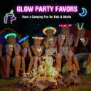 2 x 42Pcs LED Glow Sticks Pop Tubes Pack - Light up Party Favors for Kids 4-8 8-12, Toddlers Goodie Gift Bag Stuffer Fillers, Neon Party Decorations Toys Gifts for Halloween, Birthday, Dance