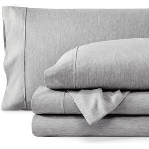 Bare Home Full Sheet Set - Luxury 1800 Ultra-Soft Microfiber Double Brushed - Deep Pockets - Easy Fit - 4 Piece Set - Bedding Sheets & Pillowcases (Full, Heathered Charcoal)