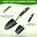 Yaocom 30 Pcs Garden Shovel Aluminum Alloy Heavy Duty Trowel Small Digging Shovels Metal Hand Trowel Spade with Soft Handle for Garden Lawn Yard Planting Tool, Hand Shovel, Black