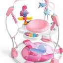Baby Activity Center, Baby Jumper Activity Center with Music, Interactive Toys, 360 Rotating Seat, 3 Adjustable Heights, Infant Activity Jumper for 6+ Months (Mermaid)