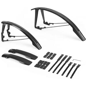 ROCKBROS Bike Fenders for 700C Road Bike/ 26-27.5" MTB,Dual Support Quick-Release, 61*13*13cm