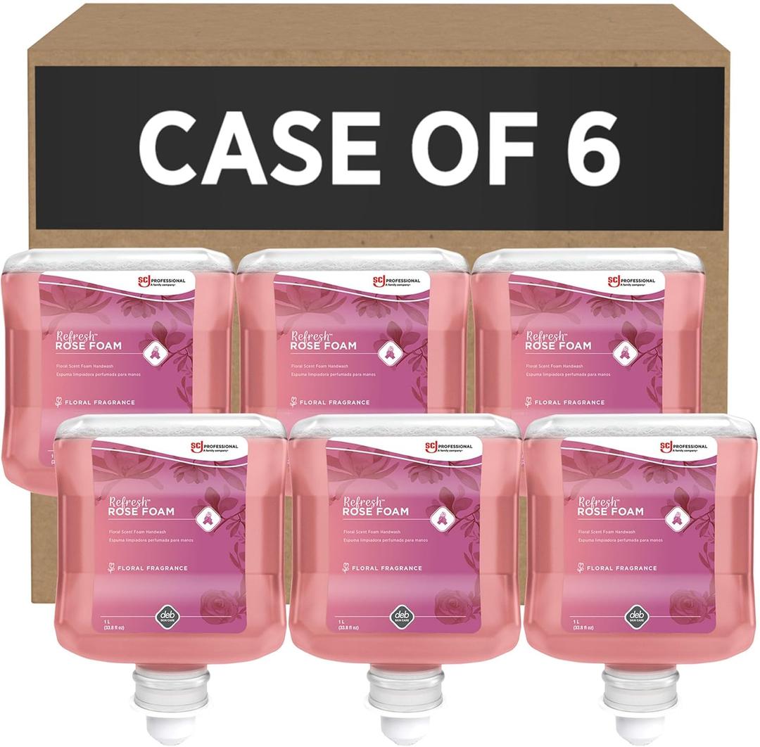 SC Johnson Professional REFRESH ROSE FOAM HAND SOAP 1 LITERS, 6 PACK