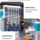 Aquarium Fish Tank Kit, 3 Gallon Betta Fish Tanks Starter Kit with Light and Filter, Blue Sand, Small Tropical Fish, Guppies, Goldfish, or Betta
