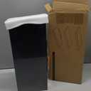 BAYKA Floating Shelves for Wall, Wall Mounted Rustic Wood Shelves for Bathroom, Bedroom, Living Room, Kitchen, Hanging Shelf for Books/Storage/Room Decor with 22lbs Capacity (Black, Set of 3, 15.7in) (A. Black - Universal Classic Style)