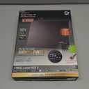 GE Amplified HD TV Antenna, LED Signal Strength Meter, Long Range, Supports 4K 1080P UHF VHF HDTV Channels, Amplifier Signal Booster, 10ft Coax Cable and AC Adapter, Indoor, 40529