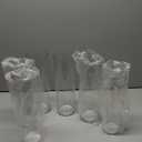 Nuogo 6 Pcs Plastic Clear Cylinder Vase for Home Acrylic Flower Clear Vase Centerpiece for Centerpieces Wedding Party Decorations Opening Round (12 Inch)