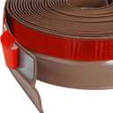 Garage Door Seal Top and Sides Seal Strip Brown 34 FT Adhesive Backed Rubber Weather Stripping Replacement Weatherproofing Universal Sealing