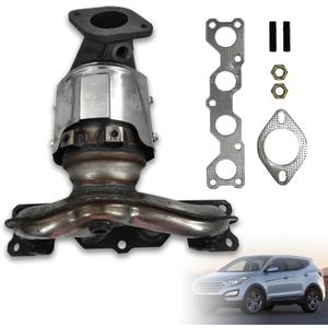 285102G445 674-071 Manifold Catalytic Converter Compatible with 2013-2016 Hyundai Santa Fe Sport L4 2.4L, 2013-2015 K/i/a Sorento L4 2.4L, 28510 2G445 674071 52775 28510-2G445(EPA Compliant)