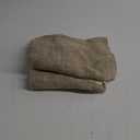 Beda Home Tassel Linen Textured Swag Curtain Valance for Farmhouses Kitchen; Light Filtering Rustic Short Swag Topper for Small Windows Bedroom Privacy Added Rod Pocket Design (36W x 63L, Nature)