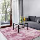 Area Rugs for Bedroom Living Room, 3x5 ft Solid Fluffy Shaggy Rug, Small Washable Non-Slip Soft Throw Carpet for Kids Nursery and Home Decor, Charcoal Grey