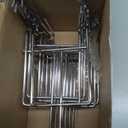 4Pcs Coffee Mug Display Rack Saucer Holder Metal Coffee Cup Stand for Kitchen Counter Space-Saving Storage Solution (Silver)