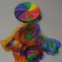 Kisangel Tambourine with Ribbons, Classical Hand Drum Props Kids Tambourine for Musical Instrument Performances