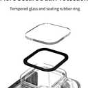 TELESIN Waterproof Housing Case for GoPro Hero 11 Hero 10 Hero 9 Underwater Diving Transparent Protective Cover Shell with Quick Release Mount