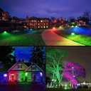 Led Flood Light 30W, 300W Equivalent 3000 LM Outdoor Color Changing Led Stage Landscape Lights, Bluetooth RGBW Smart Floodlights 2700K & 16 Million Colors&Timing& Music Sync, IP66US 3-Plug (2 Pack)
