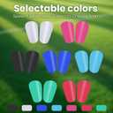 3 x 2 Pairs Mini Shin Guards Youth Soccer Tiny Shin Protective Pads Small Shin Guards Miniature Shin Pads Professional Protection for Soccer Players Kids Teenagers (Lake Blue)